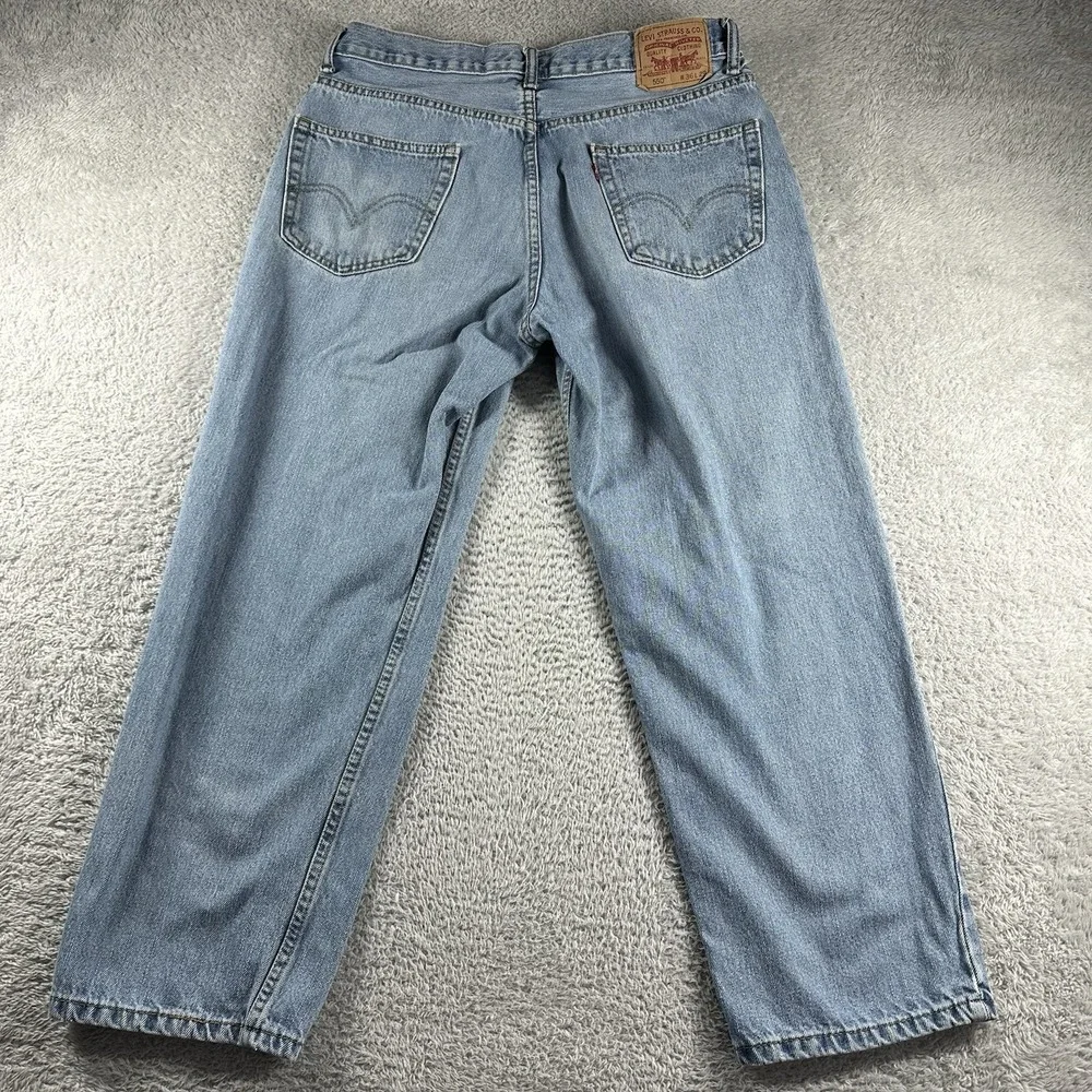 VINTAGE‎ Levi's 550 Jeans Mens 36x29 (Fits 32x27) Blue Light Wash Relaxed Fit